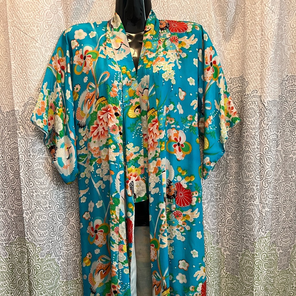 Vintage silk Kimono made in Japan